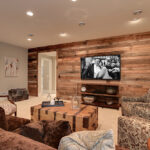 awesome living room accent wall