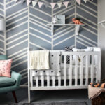adorable nursery accent wall