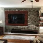 stone veneer tv wall